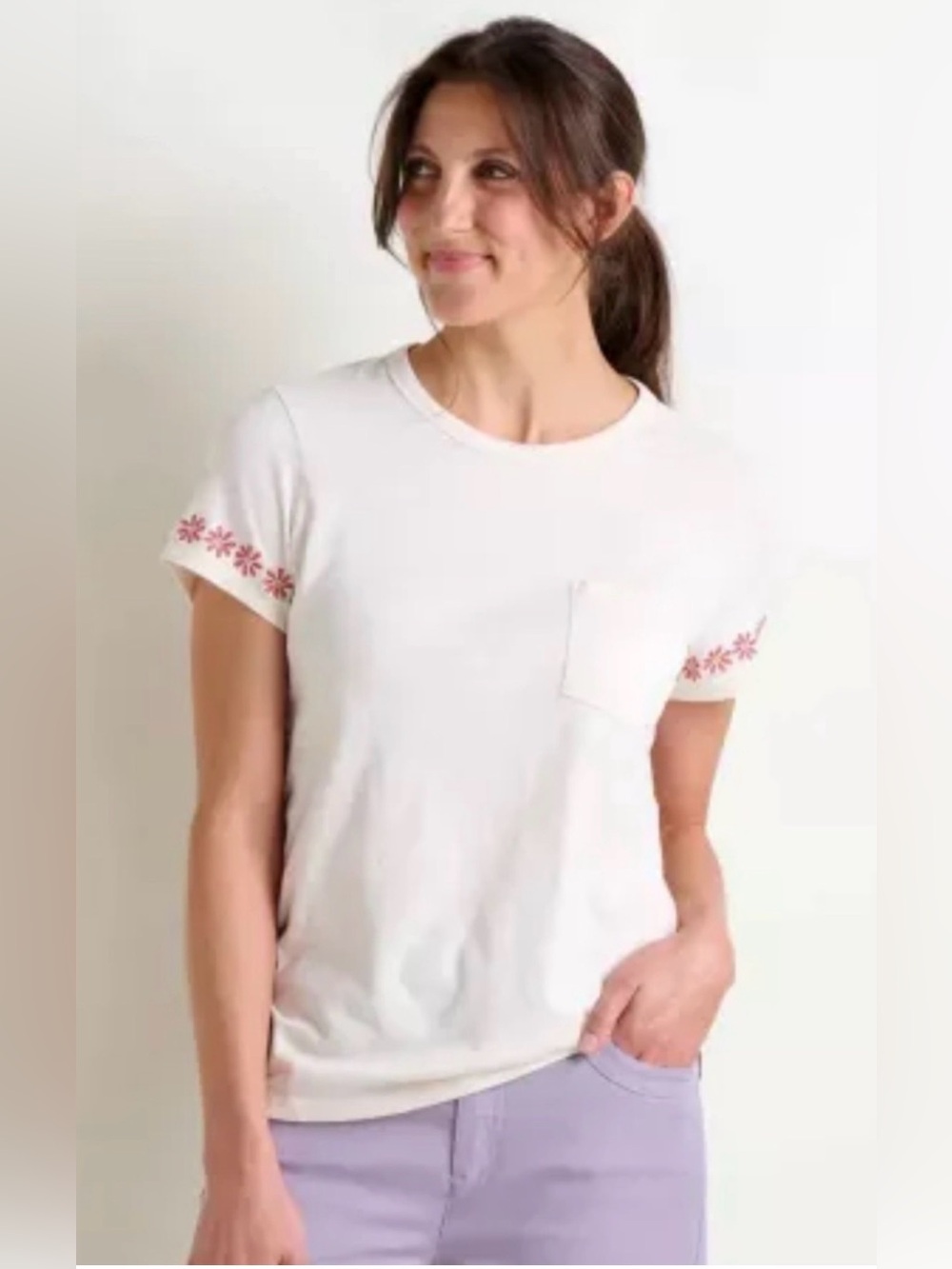 TOAD & CO Primo Short Sleeve Crew Embroidered Tee - Large